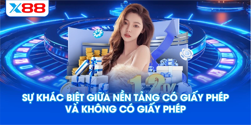 Sự khác biệt giữa nền tảng có giấy phép và không có giấy phép